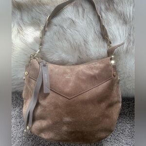 AUTHENTIC Jimmy Choo Brown Suede Tote